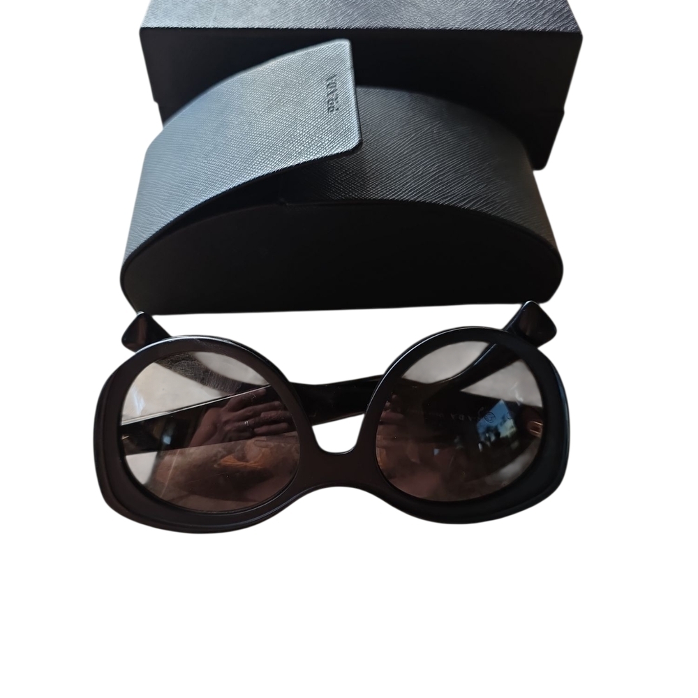 Prada Black Sunglasses with Gradient Tinted Lenses